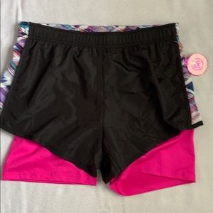 Girls SO Athletic Shorts with Spandex Liner; sz 16